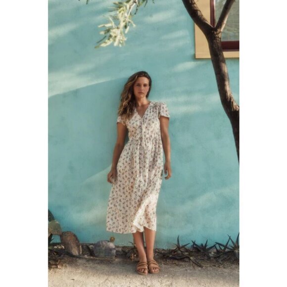 💕CHRISTY DAWN💕 The Dawn Dress ~ Cream Garden Floral Print Small S NWT - Picture 5 of 16